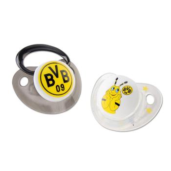 Borussia Dortmund BVB NUK Schnuller 2er-Set 6–18 Monate mit EMMA